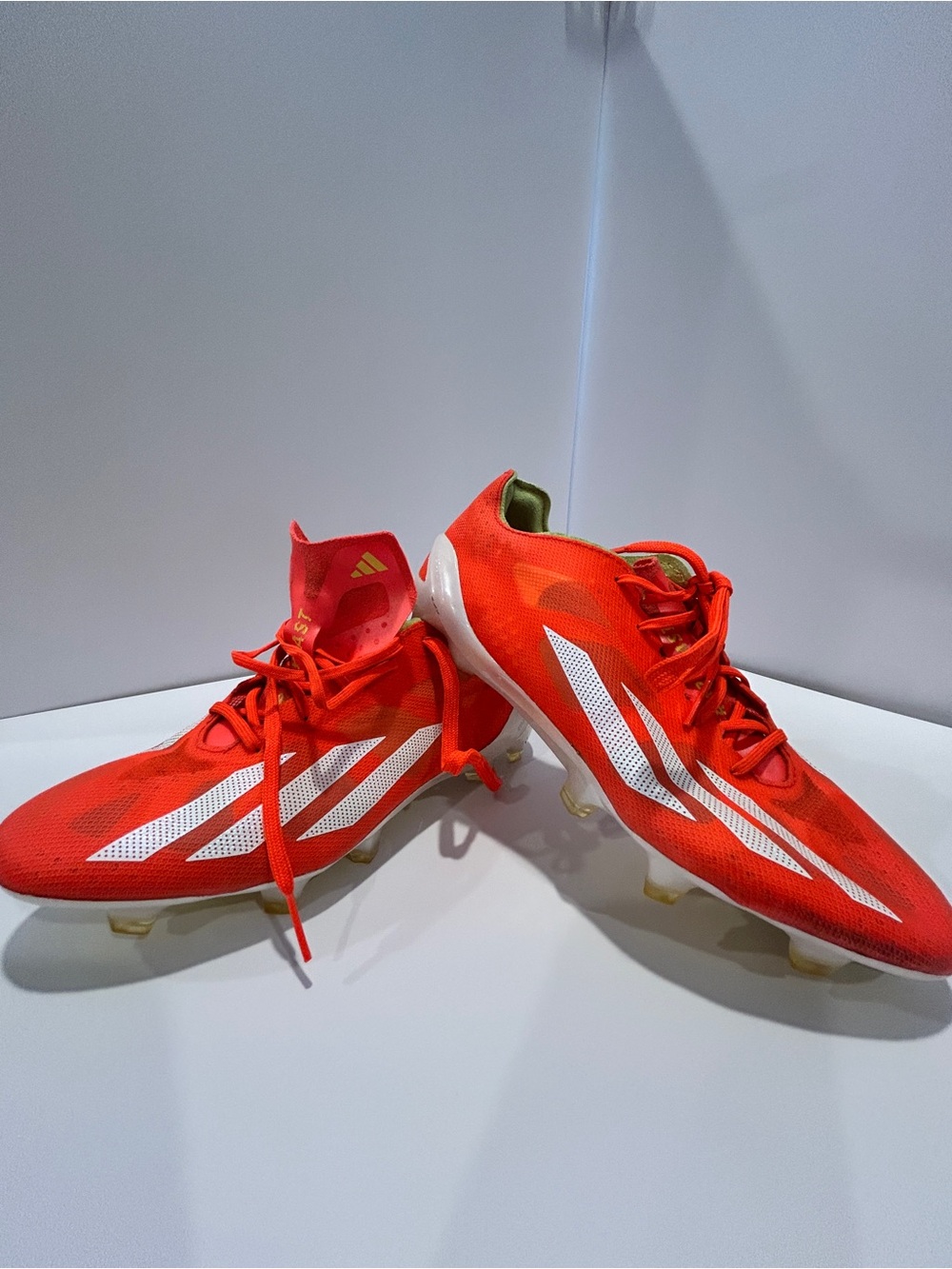 adidas X Crazyfast Pro FG Soccer Cleats Solar Red Yellow IG0600 Size US 5 / Men’